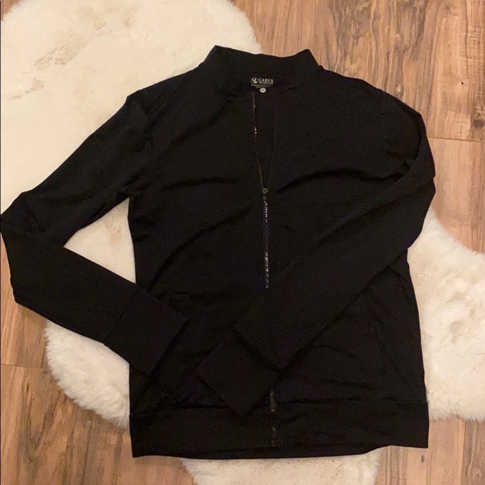 Carve designs black zip up